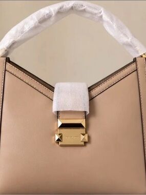Michael Kors Whitney Handbag Taupe Gold Hardware